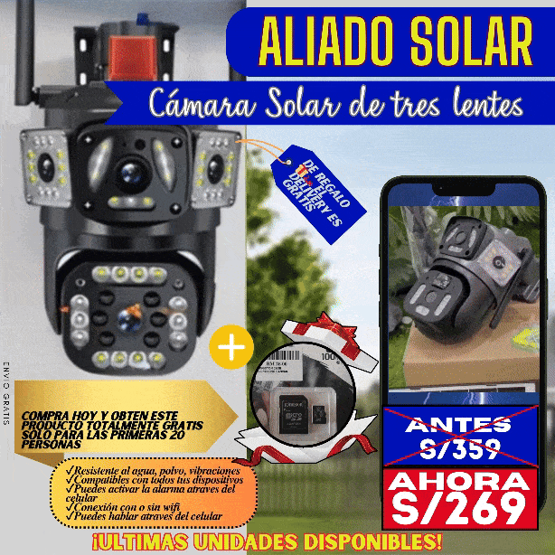 CÁMARA SOLAR DE TRES LENTES