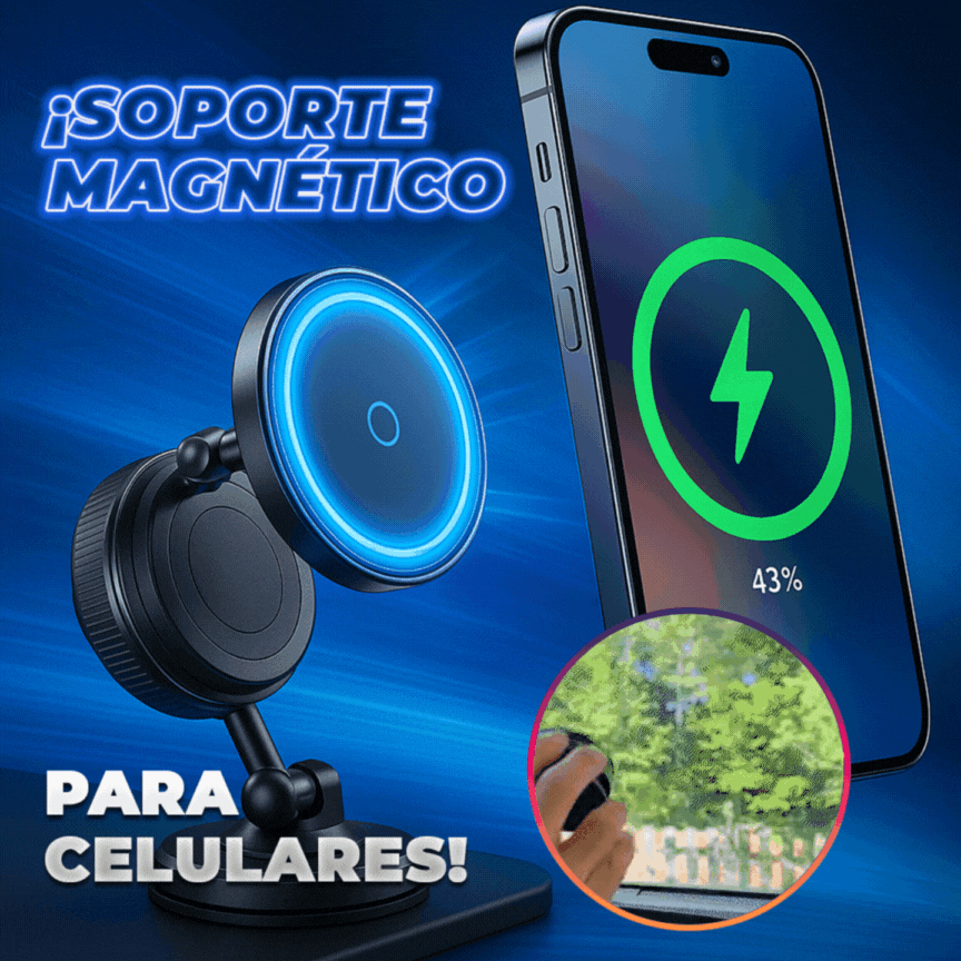 SOPORTE MAGNÉTICO PARA CELULARES