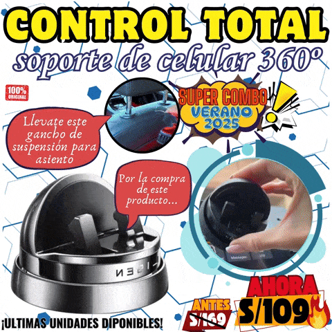 soporte de celular de auto 360º