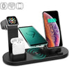Cargador inalámbrico 5 en 1 para iPhone 14 13 12 11X8 Apple Watch Airpods cargadores de teléfono de escritorio estación de carga rápida