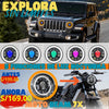 NEBLINERO FARO LED REDONDO DE 7 PULGADAS 