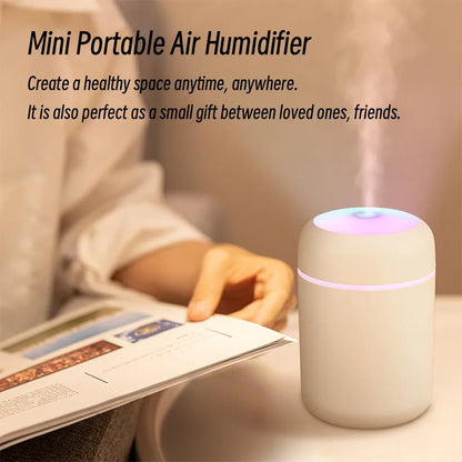 Humidificador de aire H2O de 300ml, difusor de Aroma portátil Mini USB con niebla fría para dormitorio, hogar, coche, purificador de plantas, Humificador