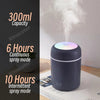 Humidificador de aire H2O de 300ml, difusor de Aroma portátil Mini USB con niebla fría para dormitorio, hogar, coche, purificador de plantas, Humificador