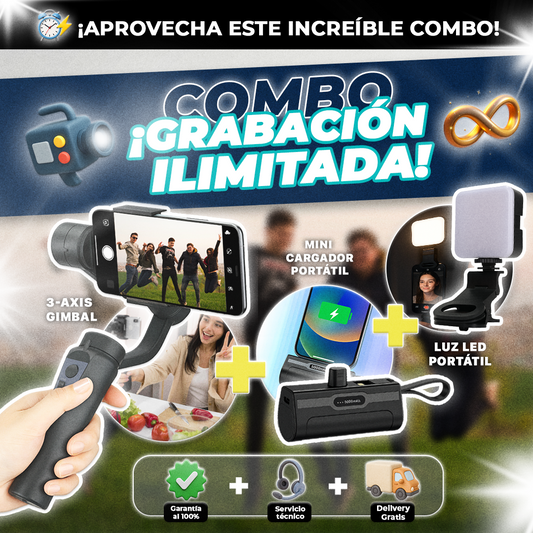 COMBO: ¡GRABACIÓN ILIMITADA!