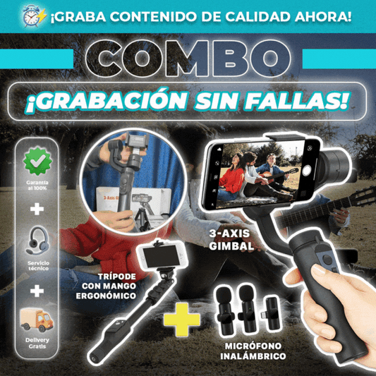 COMBO: ¡GRABACIÓN SIN FALLAS!