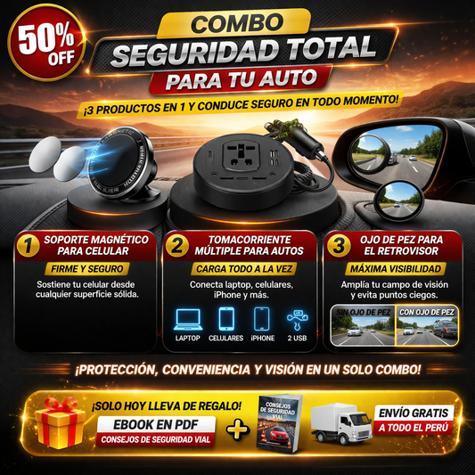 COMBO SEGURIDAD TOTAL PARA TU AUTO