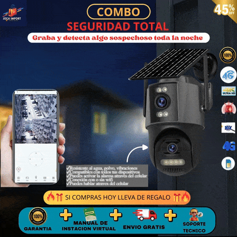 CAMARA SOLAR INTELIGENTE CON CHIP "EL OJO DE DIOS XPRO"