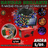 LUCES NAVIDEÑAS CON PANEL SOLAR