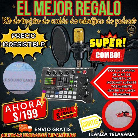 KIT DE TARJETA DE SONIDO DE MÍCROFONO DE PODCAST