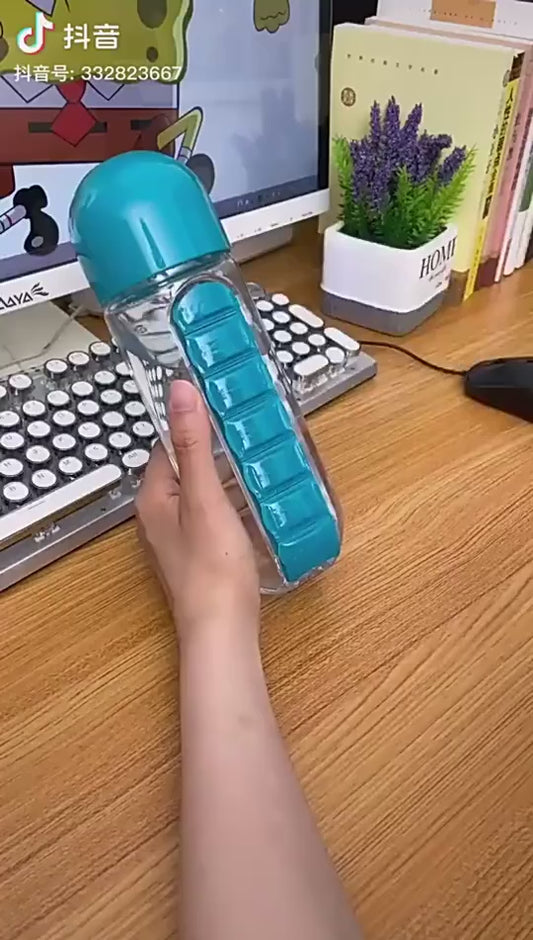 la Botella Organizadora para Pastillas